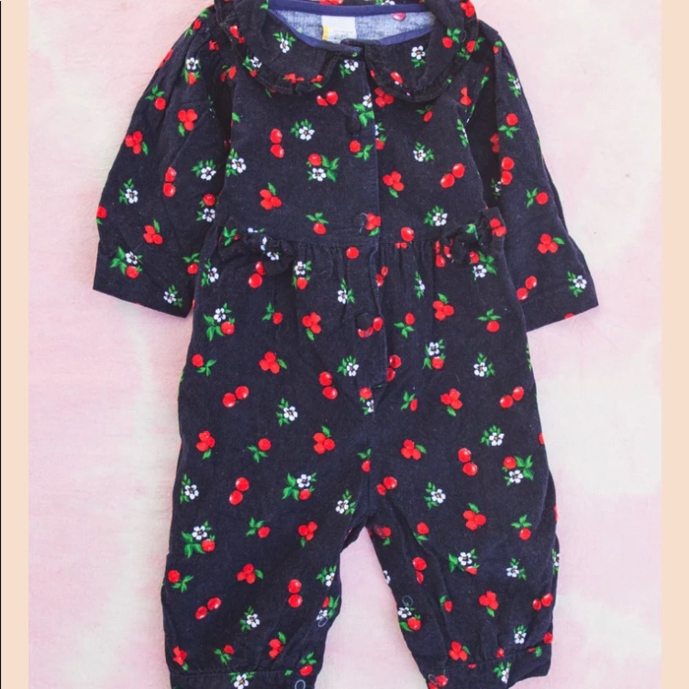 APPLE OF MY EYE CORD JUMPSUIT